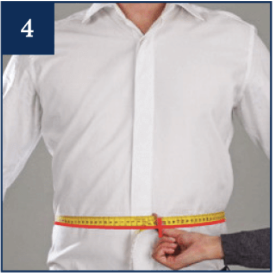 How to measure the waist
