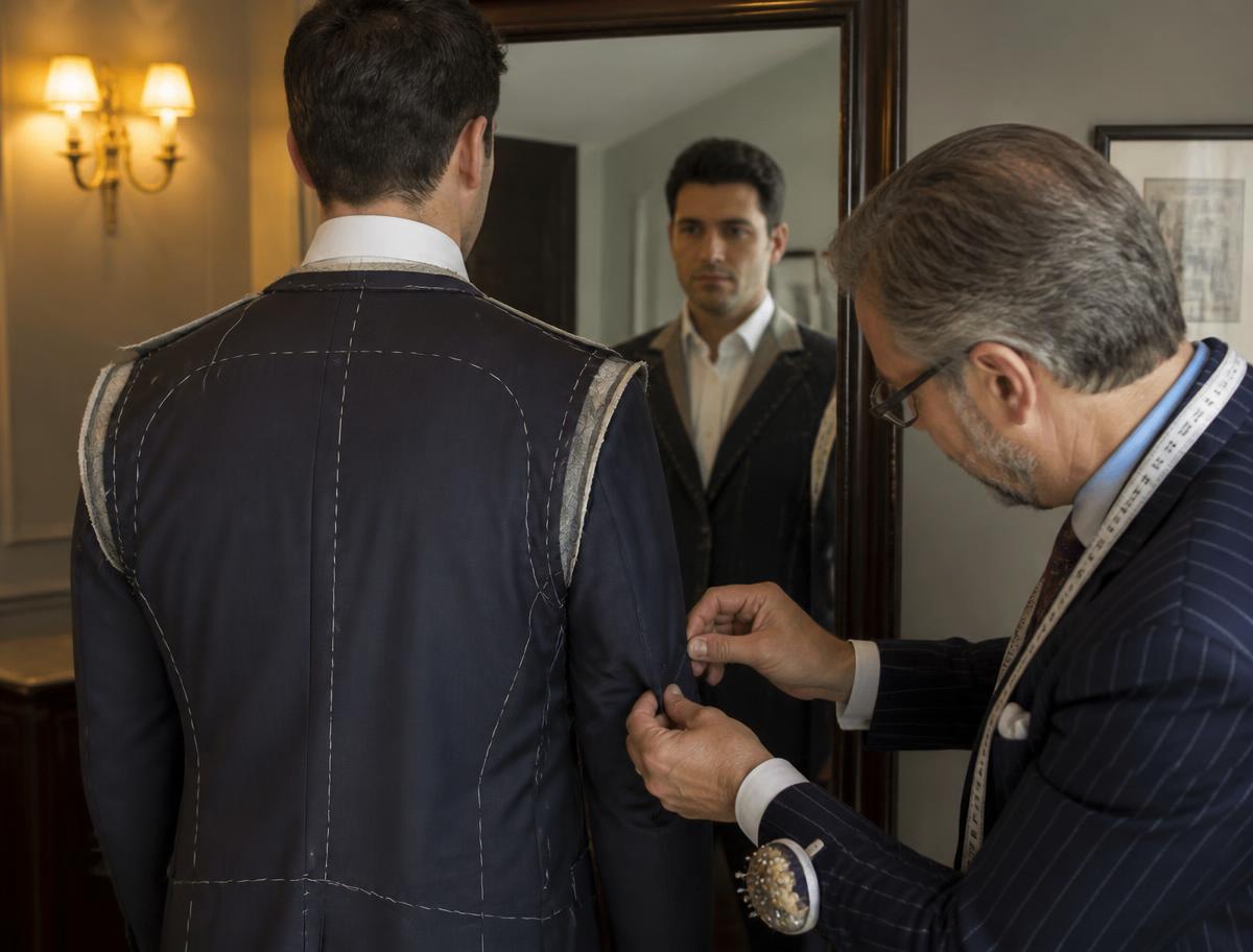 Fitting at Manchester Tailor BKK