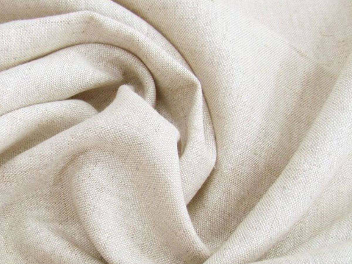 Linen fabric close-up