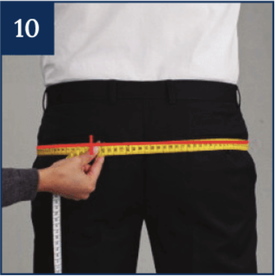 How to measure the low hip