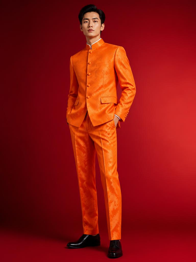 Mandarin Suit tailored by Manchester Tailor BKK in Bangkok